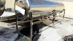 艾貝克真空管太陽能熱水器維修-熱水桶漏水